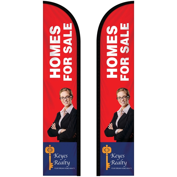 10' Double Sided Custom Portable Half Drop Banners... from ASI 80228 Quinn