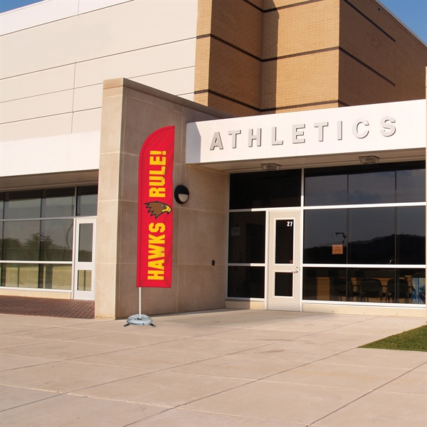 10' Double Sided Half Drop Banner w/ Premium Hardware & Cross... from ASI 80228 Quinn