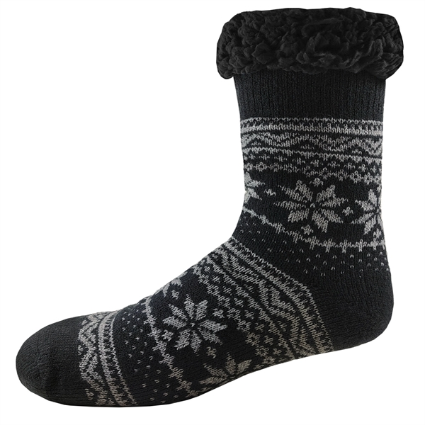Sherpa lined crew length knit socks made of 100% polyester and... from ASI 90160 Suntex Industries
