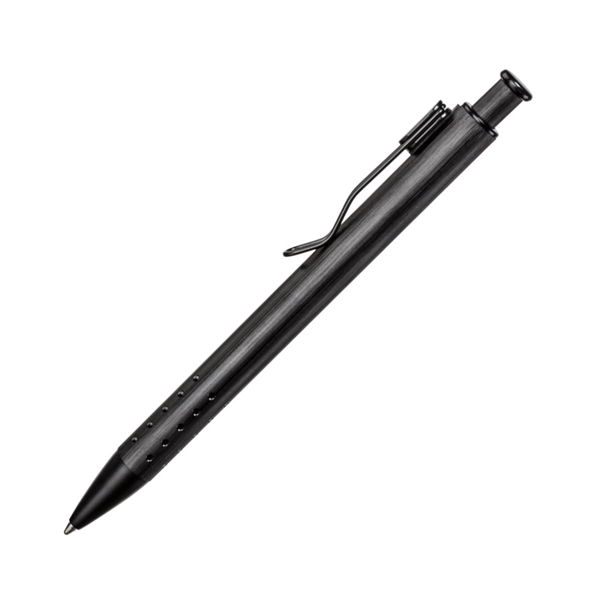 The Sleek Octavo Aluminum Ballpoint Pen features a brushed metallic finish... from ASI 84592 St Regis Group