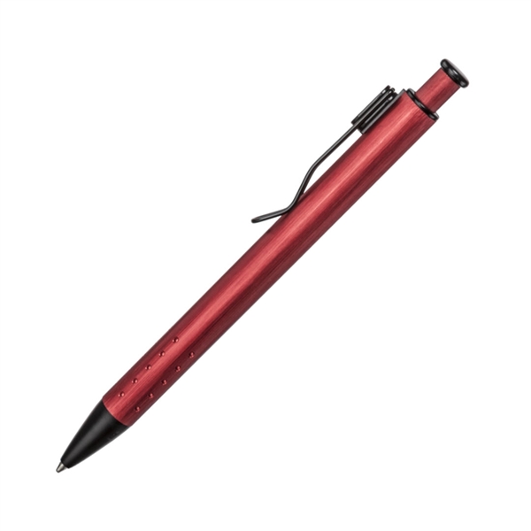 The Sleek Octavo Aluminum Ballpoint Pen features a brushed metallic finish... from ASI 84592 St Regis Group