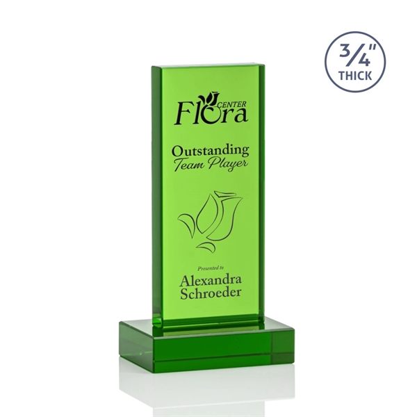 The Marvelous Hathaway Award features a striking Emerald Crystal Tower mounted... from ASI 84592 St Regis Group / St Regis