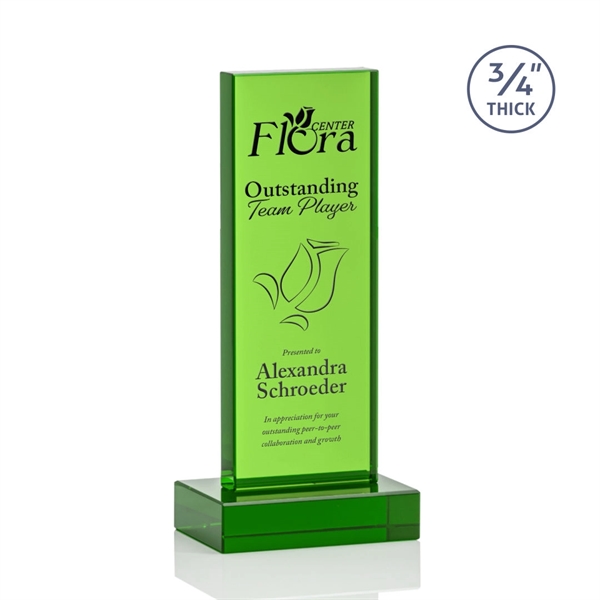 The Marvelous Hathaway Award features a striking Emerald Crystal Tower mounted... from ASI 84592 St Regis Group / St Regis