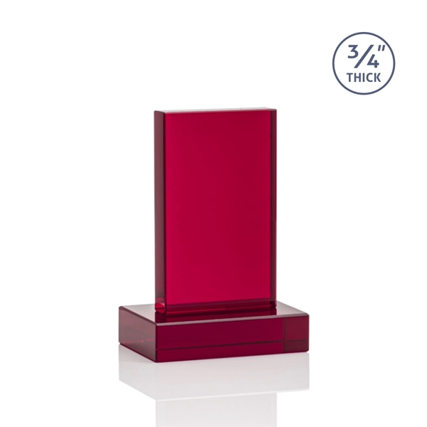 The Marvelous Hathaway Award features a striking Ruby Crystal Tower mounted... from ASI 84592 St Regis Group / St Regis