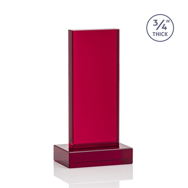 The Marvelous Hathaway Award features a striking Ruby Crystal Tower mounted... from ASI 84592 St Regis Group / St Regis