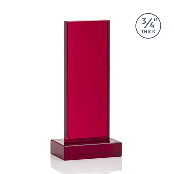 The Marvelous Hathaway Award features a striking Ruby Crystal Tower mounted... from ASI 84592 St Regis Group / St Regis