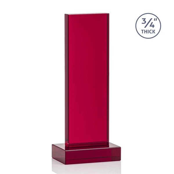 The Marvelous Hathaway Award features a striking Ruby Crystal Tower mounted... from ASI 84592 St Regis Group / St Regis