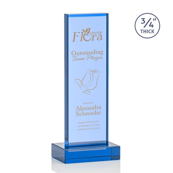 The Marvelous Hathaway Award features a striking Sky Blue Crystal Tower... from ASI 84592 St Regis Group / St Regis