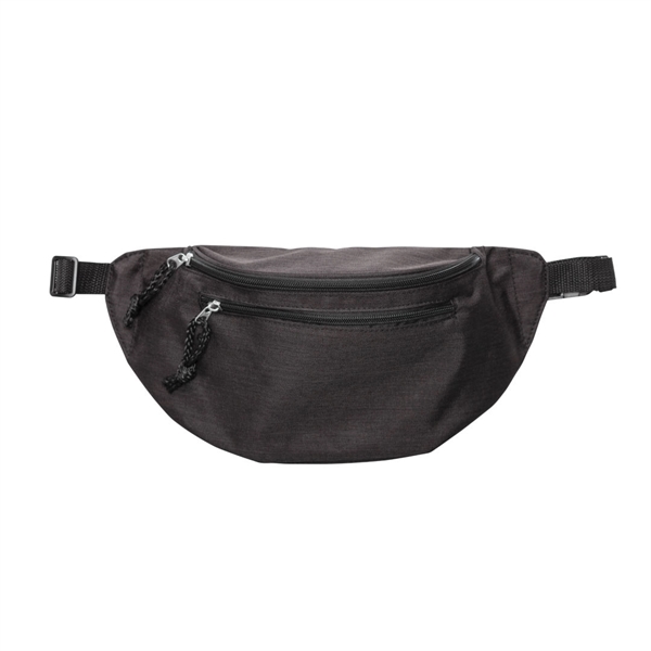 Heather polyester waist pack with 3 compartments for more storage capacity... from ASI 84592 St Regis Group