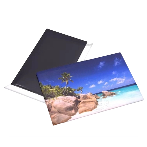 Full color metal photo magnet with magnetic base viny fridge magnet... from ASI 37218 Athena Promo (tm)