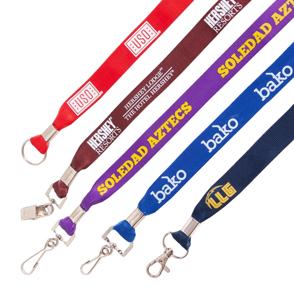 This is a beautiful, shiny, and crisp lanyard. Our Nylon Lanyards... from ASI 62088 IDProductsource