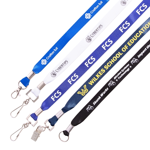 This is a beautiful, shiny, and crisp lanyard. Our Nylon Lanyards... from ASI 62088 IDProductsource