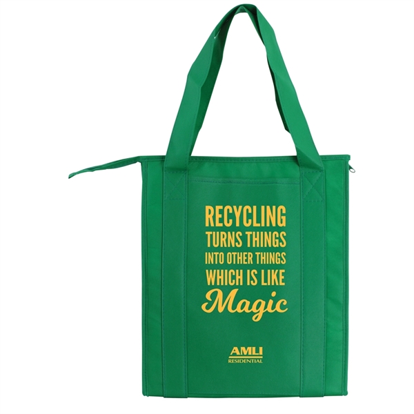 Made with 100 GSM premium non-woven polypropylene, this tote features a... from ASI 75731 PWS / Pacific Western Sales/Cater Line
