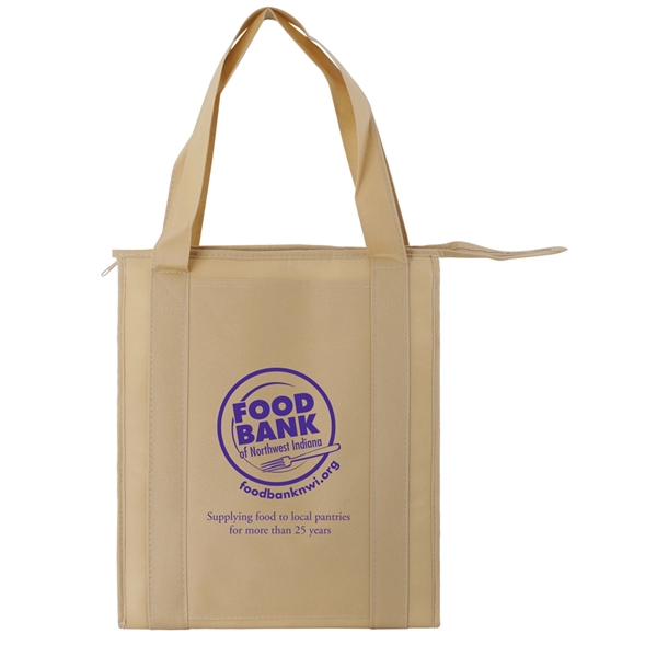 Made with 100 GSM premium non-woven polypropylene, this tote features a... from ASI 75731 PWS / Pacific Western Sales/Cater Line
