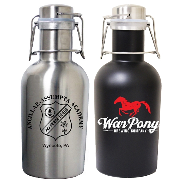 32 Oz. Beer growler, stainless steel, swing top... from ASI 36988 Artek USA Inc