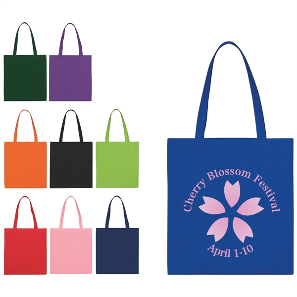 Non-Woven Economy Tote Bag.  Made of 80 Gram Non-Woven, Coated... from ASI 61125 Hit Promotional Products / Hit®