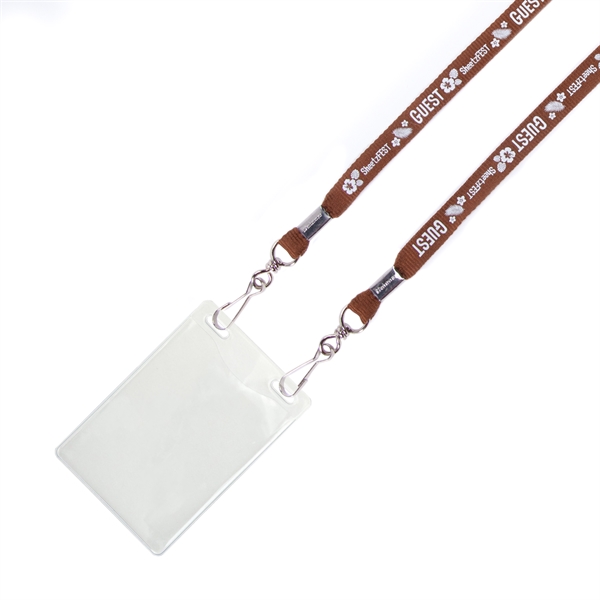Our 5/8" Flat Polyester Double-ended polyester lanyards in assorted styles and... from ASI 62088 IDProductsource