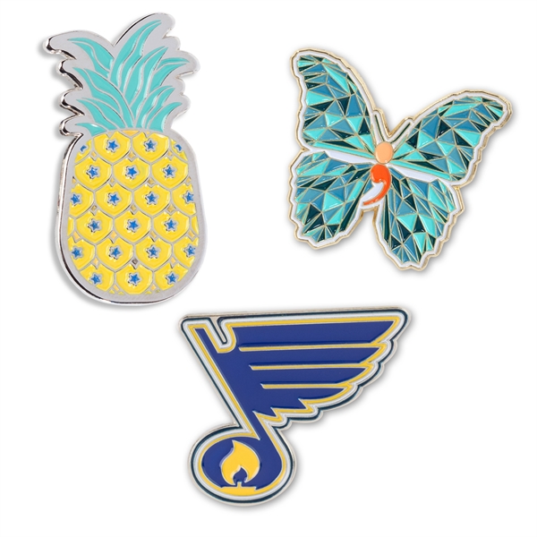 Soft enamel custom lapel pins in 1/2", 3/4", 1", 1.25", 1.5"... from ASI 62088 IDProductsource
