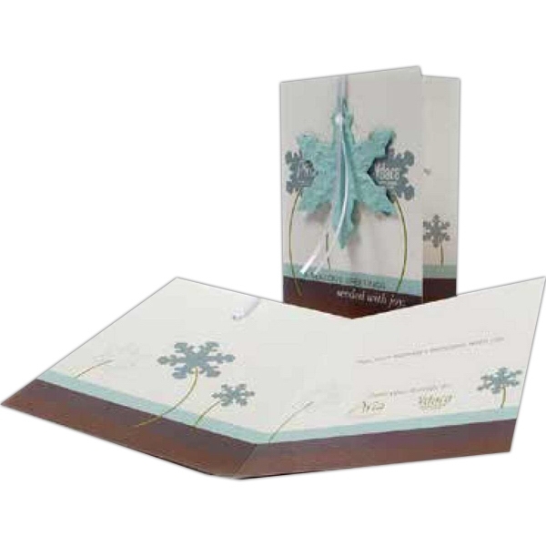 Seed Paper ornament card... from ASI 40646 Bloomin Promotions