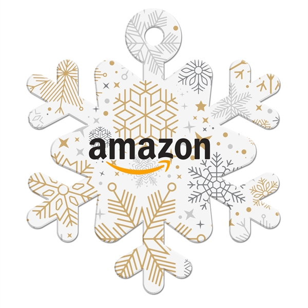 PETG plastic stock and custom holiday hanging ornaments with gold or... from ASI 90807 Tekweld