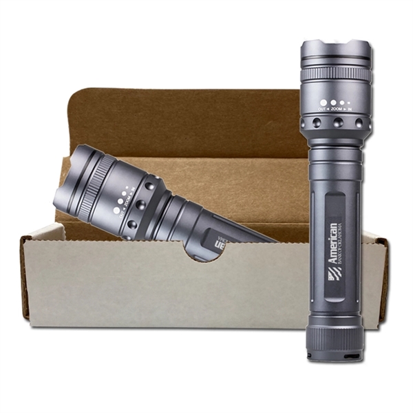 Aluminum flashlight with a non-slip handle.... from ASI 84514 Safety Made