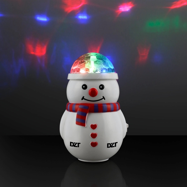 Magic Spin Snowman Light Projector; Blank and Imprint pricing... from ASI 34194 ALightPromos