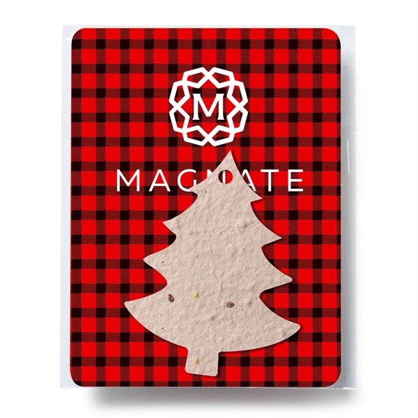 4" x 3" tree-shaped plantable seed packet made with recycled paper.... from ASI 61125 Hit Promotional Products / Hit®