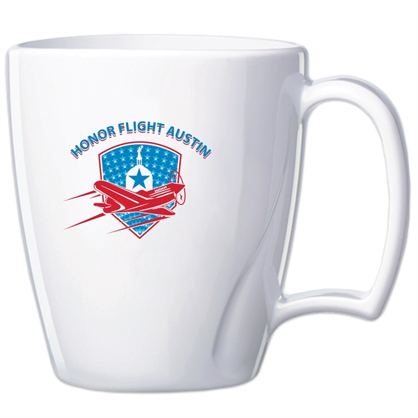 14 oz Arrondi break-resistant plastic mug. Made in the USA.... from ASI 80060 VisionUSA