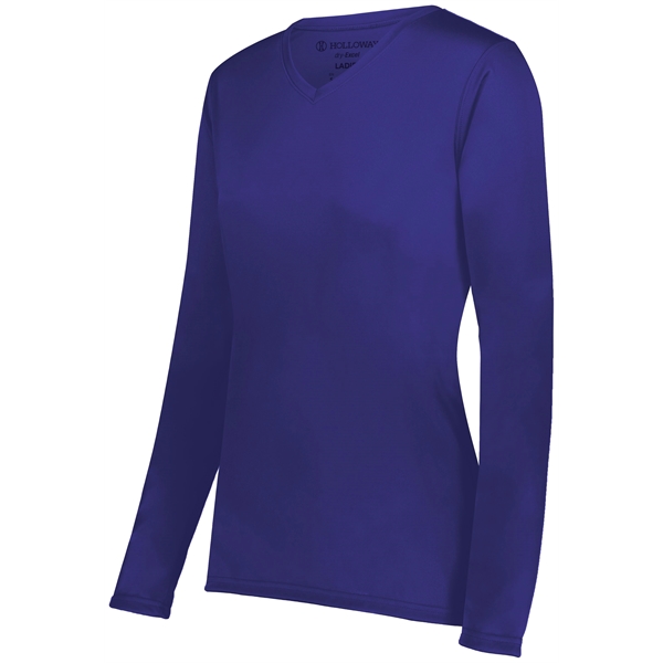 Girls long sleeve tee with tagless label.... from ASI 37461 Augusta Sportswear / Holloway Sportswear