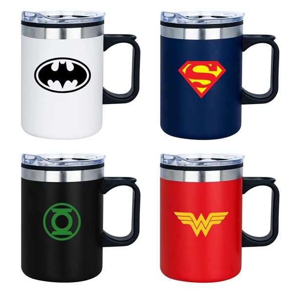 14 oz. stainless steel thermal mug with polypropylene inner liner... from ASI 40544 Binaco / Binaline