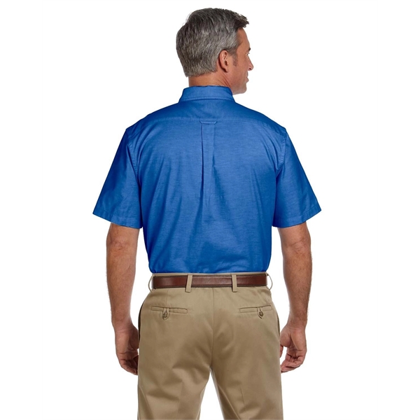 Men's short sleeve oxford shirt with stain release.... from ASI 34063 alphabroder