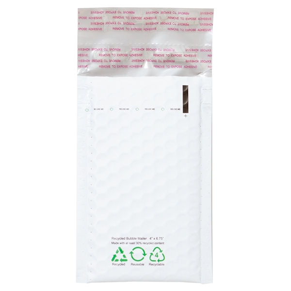 White Bubble Mailer - 100% Recyclable, 30% Recycled Materials... from ASI 75731 PWS