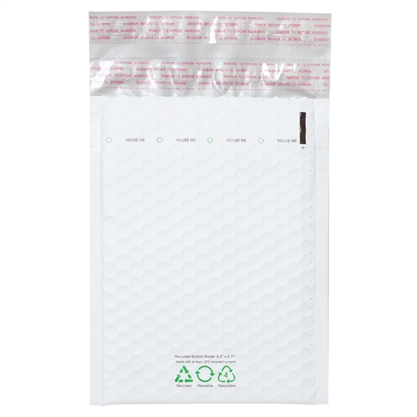 White Bubble Mailer - 100% Recyclable, 30% Recycled Materials... from ASI 75731 PWS