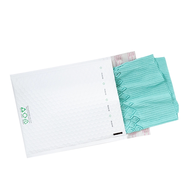 White Bubble Mailer - 100% Recyclable, 30% Recycled Materials... from ASI 75731 PWS