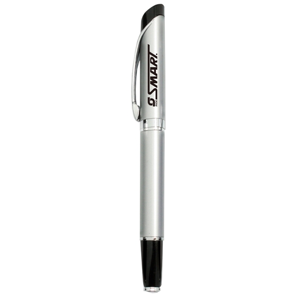 Metal cap-off roller-ball pen with chrome accents and clips.... from ASI 31517 Admart Products
