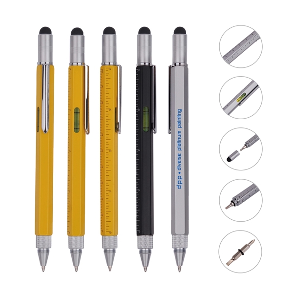 Stylus tool pen with silver accents & clip. Comes with level... from ASI 31517 Admart Products