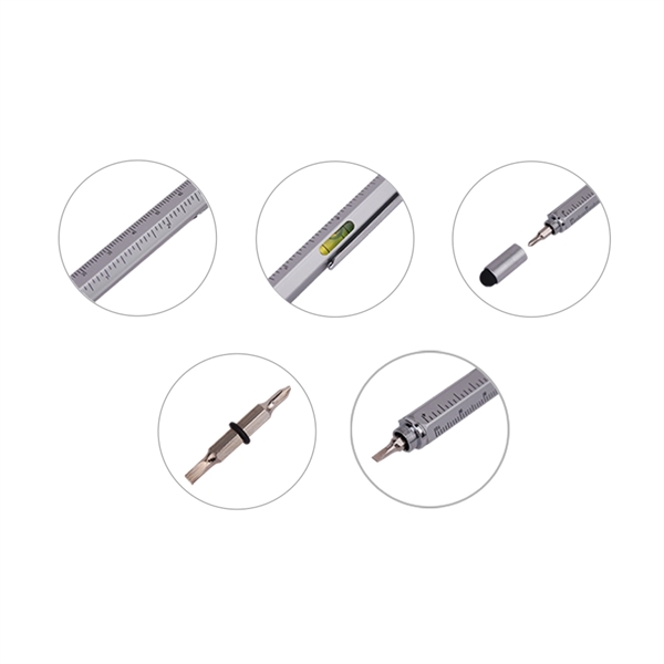 Stylus tool pen with silver accents & clip. Comes with level... from ASI 31517 Admart Products