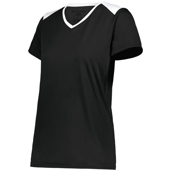 The Ladies Momentum Team Tee is made from 100% polyester interlock... from ASI 37461 Augusta Sportswear / Holloway Sportswear