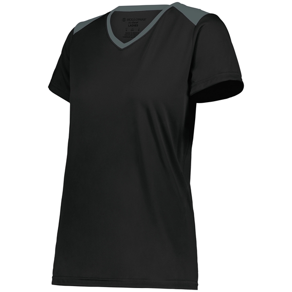 The Ladies Momentum Team Tee is made from 100% polyester interlock... from ASI 37461 Augusta Sportswear / Holloway Sportswear