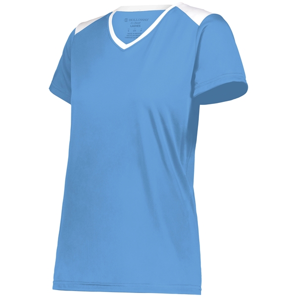 The Ladies Momentum Team Tee is made from 100% polyester interlock... from ASI 37461 Augusta Sportswear / Holloway Sportswear