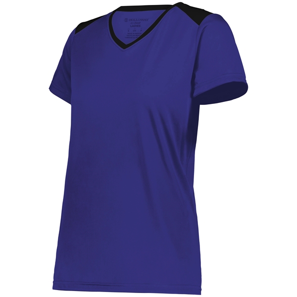The Ladies Momentum Team Tee is made from 100% polyester interlock... from ASI 37461 Augusta Sportswear / Holloway Sportswear