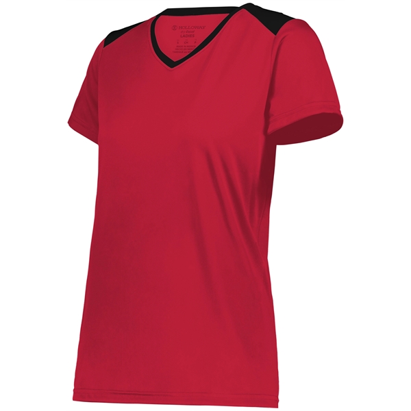 The Ladies Momentum Team Tee is made from 100% polyester interlock... from ASI 37461 Augusta Sportswear / Holloway Sportswear