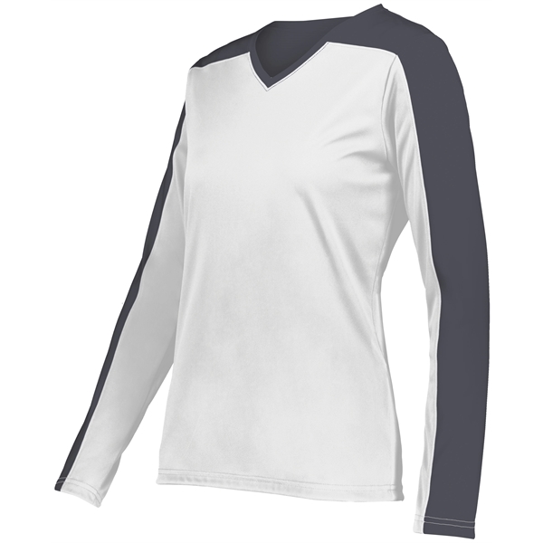The Ladies Momentum Team Tee is made from 100% polyester interlock... from ASI 37461 Augusta Sportswear