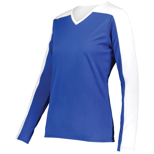 The Ladies Momentum Team Tee is made from 100% polyester interlock... from ASI 37461 Augusta Sportswear