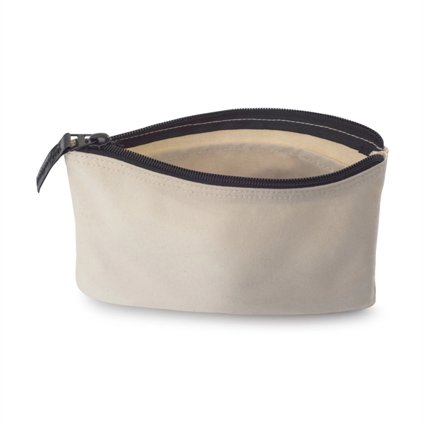 Cotton pouch with top zippered closure and interior pocket divider.... from ASI 56070 Gemline / Gemline®