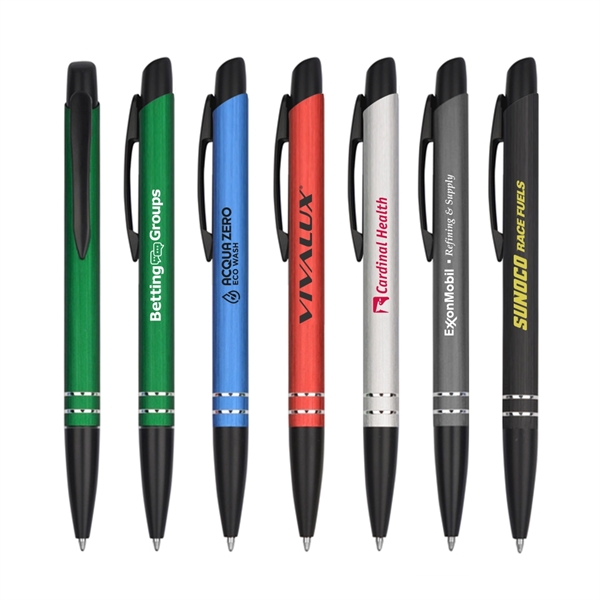 Curved Plunger Metallic Ballpoint Pen... from ASI 31517 Admart Products / Admart Line