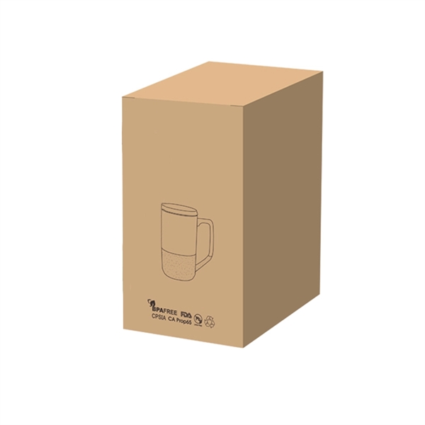 Wood Lid Horizon 15 oz. Ceramic Mug... from ASI 31517 Admart Products