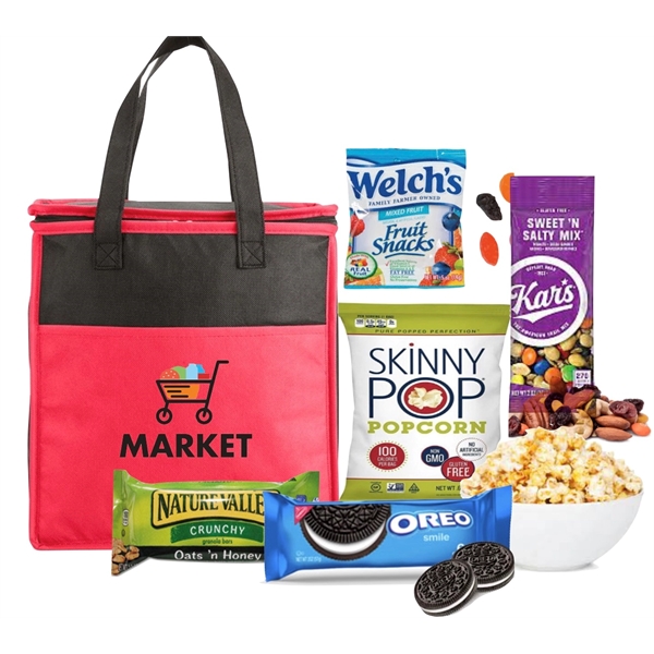 Shopping Tote with  Snacks... from ASI 89971 Stuff A Mug