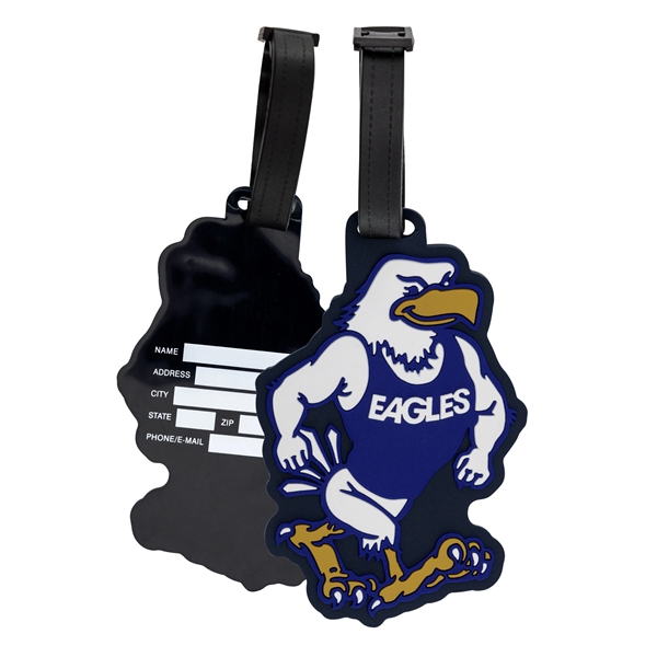 4" PVC luggage tag in assorted shapes and styles with silicone... from ASI 52263 EMT / EMT EMT EASY