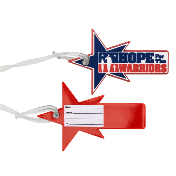 4" PVC luggage tag in assorted shapes and styles with silicone... from ASI 52263 EMT / EMT EMT EASY